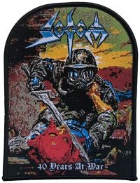 Sodom - Patch 40 Years At War Black Border in the group OUR PICKS / Friday Releases / Friday the 30:th august 2024 at Bengans Skivbutik AB (5562693)