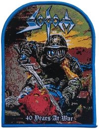 Sodom - Patch 40 Years At War Blue Border ( in the group OUR PICKS / Friday Releases / Friday the 30:th august 2024 at Bengans Skivbutik AB (5562694)