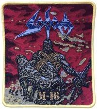 Sodom - Patch M-16 Yellow Border (12,4 X  1 in the group MERCHANDISE / Accessoarer / Nyheter / Hårdrock at Bengans Skivbutik AB (5562698)