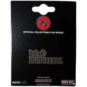 Foo Fighters - Stacked Logo Pin Badge in the group MERCHANDISE / Merch / Pop-Rock at Bengans Skivbutik AB (5562879)