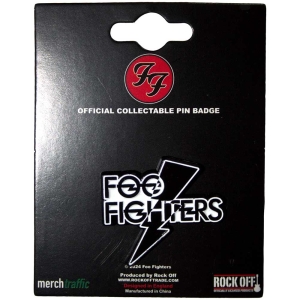 Foo Fighters - Flash Logo Pin Badge in the group MERCHANDISE / Merch / Pop-Rock at Bengans Skivbutik AB (5562880)