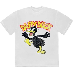 Looney Tunes - Daffy Duck Uni Wht T-Shirt in the group MERCHANDISE / T-shirt / Film-Musikal at Bengans Skivbutik AB (5563408r)