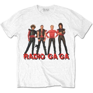 Queen - Radio Ga Ga Uni Wht T-Shirt in the group MERCHANDISE / T-shirt / Pop-Rock at Bengans Skivbutik AB (5563418r)