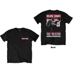 Run Dmc - Rap Invasion Uni Bl T-Shirt in the group MERCHANDISE / T-shirt / Hip Hop-Rap,Pop-Rock at Bengans Skivbutik AB (5563420r)