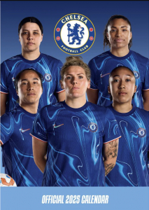 Chelsea Fc Womens - 2025 A3 Calendar in the group OUR PICKS / Friday Releases / Friday the 1st of November 2024 at Bengans Skivbutik AB (5563795)