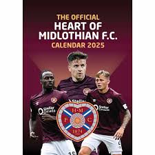 Hearts Fc  - 2025 A3 Calendar  in the group MERCHANDISE / Merch / Nyheter / Sport at Bengans Skivbutik AB (5563809)