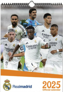 Real Madrid Fc  - 2025 A3 Calendar  in the group MERCHANDISE / Merch / Nyheter / Sport at Bengans Skivbutik AB (5563815)