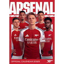 Arsenal Fc - 2025 A3 Calendar  in the group MERCH / Calender 2025 / Calendars League at Bengans Skivbutik AB (5563821)