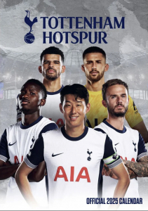 Tottenham Hotspur Fc - 2025 A3 Calendar  in the group MERCH / Calender 2025 / Calendars League at Bengans Skivbutik AB (5563826)