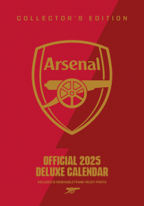 Arsenal Fc  - 2025 A3 Deluxe Calendar in the group MERCH / Calender 2025 / Calendars League at Bengans Skivbutik AB (5563832)