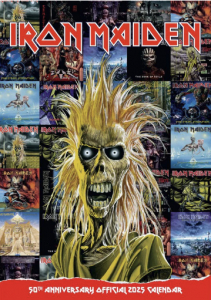 Iron Maiden - 2025 A3 Calendar in the group MERCHANDISE / Merch / Sport at Bengans Skivbutik AB (5563838)