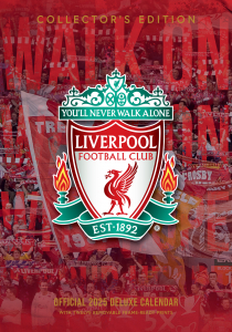 Liverpool Fc - 2025 A3 Deluxe Calendar in the group MERCHANDISE / Merch / Nyheter / Sport at Bengans Skivbutik AB (5563840)