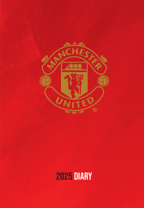 Manchester United Fc - 2025 A5 Diary in the group MERCH / Calender 2025 / Calendars League at Bengans Skivbutik AB (5563845)