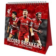 Liverpool Fc  - 2025 Desk Easel Calendar in the group MERCH / Calender 2025 / Calendars League at Bengans Skivbutik AB (5563846)