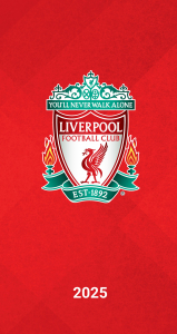 Liverpool Fc - 2025 Slim Diary in the group MERCH / Calender 2025 / Calendars League at Bengans Skivbutik AB (5563847)