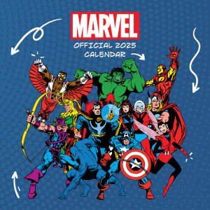 Marvel Comics  - 2025 Square Calendar  in the group MERCHANDISE / Merch / Film-Musikal at Bengans Skivbutik AB (5563860)