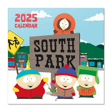 South Park - 2025 30X30 Calendar in the group MERCHANDISE / Merch / Nyheter / TV-serie at Bengans Skivbutik AB (5563878)