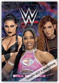 Wwe Women  - 2025 A3 Calendar  in the group MERCHANDISE / Merch / Sport at Bengans Skivbutik AB (5563888)