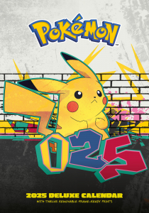 Pokemon - 2025 A3 Deluxe Calendar in the group MERCHANDISE / Merch / Spel at Bengans Skivbutik AB (5563905)