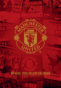 Manchester United Fc  - 2025 A3 Deluxe Calendar in the group MERCH / Calender 2025 / Calendars League at Bengans Skivbutik AB (5563906)