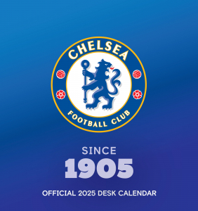 Chelsea Fc  - 2025 Desk Easel Calendar in the group MERCH / Calender 2025 / Calendars League at Bengans Skivbutik AB (5563907)