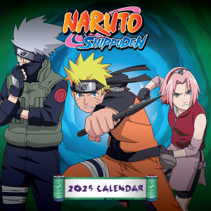 Naruto Shippuden - 2025 Square Calendar in the group MERCHANDISE / Merch / Film-Musikal at Bengans Skivbutik AB (5563914)