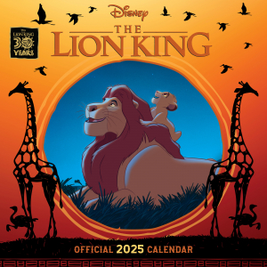 Lion King - 2025 Square Calendar in the group MERCHANDISE / Merch / Nyheter / Film-Musikal at Bengans Skivbutik AB (5563918)