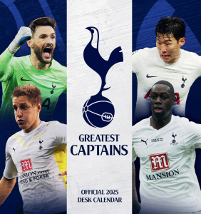 Tottenham Hotspur Fc - 2025 Desk Easel Calendar in the group MERCH / Calender 2025 / Calendars League at Bengans Skivbutik AB (5563922)