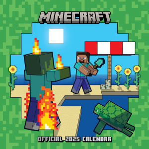 Minecraft - 2025 Square Calendar in the group MERCHANDISE / Merch / Nyheter / Spel at Bengans Skivbutik AB (5563923)