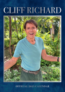 Cliff Richard - 2025 A3 Calendar in the group MERCHANDISE / Merch / Nyheter / Pop-Rock at Bengans Skivbutik AB (5563924)