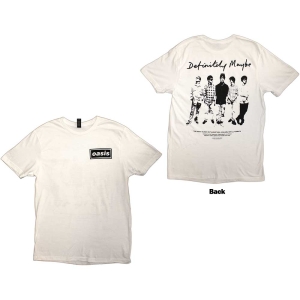 Oasis - Definitely Maybe Promo Wht T-Shirt in the group MERCHANDISE / T-shirt / Nyheter / Pop-Rock at Bengans Skivbutik AB (5564206r)