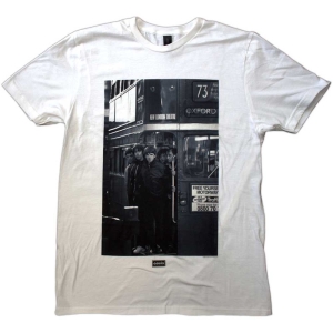 Oasis - London Bus Photo Uni Wht T-Shirt in the group MERCHANDISE / T-shirt / Nyheter / Pop-Rock at Bengans Skivbutik AB (5564208r)