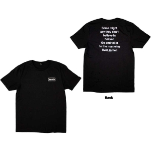 Oasis - Some Might Say Lyric Uni Bl T-Shirt in the group MERCHANDISE / T-shirt / Pop-Rock at Bengans Skivbutik AB (5564212r)