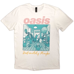 Oasis - Definitely M.. Illustr Col Wht T-Shirt in the group MERCHANDISE / T-shirt / Nyheter / Pop-Rock at Bengans Skivbutik AB (5564213r)