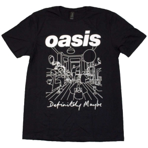 Oasis - Definitely Maybe Line Draw.. Bl T-Shirt in the group MERCHANDISE / T-shirt / Nyheter / Pop-Rock at Bengans Skivbutik AB (5564216r)