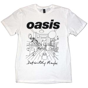 Oasis - Definitely Maybe Line Draw.. Wht T-Shirt in the group MERCHANDISE / T-shirt / Nyheter / Pop-Rock at Bengans Skivbutik AB (5564217r)