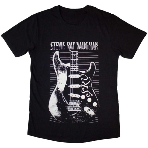 Stevie Ray Vaughan - Guitar Uni Bl T-Shirt in the group MERCHANDISE / T-shirt / Blues at Bengans Skivbutik AB (5564230r)