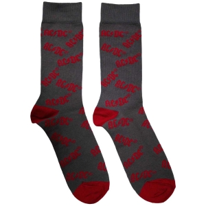 Ac/Dc - Logo Pattern Uni Char Socks (Eu 39-45) in the group MERCH / Minsishops-merch / Ac/Dc at Bengans Skivbutik AB (5564490)