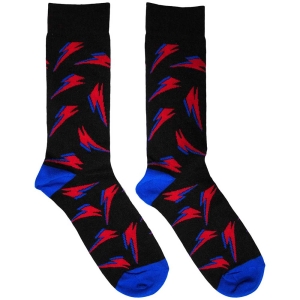 David Bowie - Flash Pattern Uni Bl Socks (Eu 39-45) in the group MERCHANDISE / Merch / Pop-Rock at Bengans Skivbutik AB (5564491)