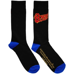 David Bowie - Logo Blue Contrast Bl Socks (Eu 39-45) in the group MERCHANDISE / Merch / Pop-Rock at Bengans Skivbutik AB (5564492)