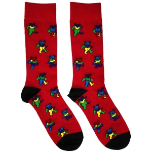 Grateful Dead - Dancing Bears Red Socks (Eu 39-45) in the group MERCHANDISE / Merch / Pop-Rock at Bengans Skivbutik AB (5564496)