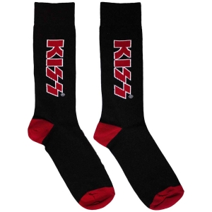 Kiss - Red Logo Uni Bl Socks (Eu 39-45) in the group MERCHANDISE / Merch / Hårdrock at Bengans Skivbutik AB (5564501)