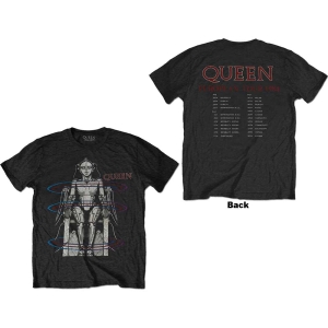 Queen - European Tour 1984 Uni Bl T-Shirt in the group MERCHANDISE / T-shirt / Pop-Rock at Bengans Skivbutik AB (5564551r)