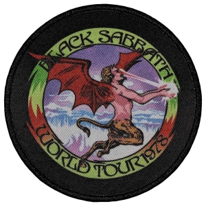 Black Sabbath - World Tour 1978 Printed Patch in the group MERCHANDISE / Merch / Hårdrock at Bengans Skivbutik AB (5565563)