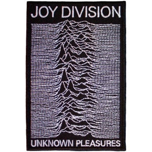 Joy Division - Unknown Pleasures Woven Patch in the group MERCHANDISE / Merch / Nyheter / Pop-Rock at Bengans Skivbutik AB (5565587)