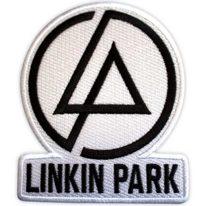 Linkin Park - Concentric Text Logo Wht Woven Patch in the group MERCHANDISE / Merch / Nyheter / Hårdrock at Bengans Skivbutik AB (5565591)