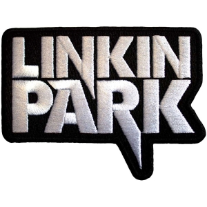 Linkin Park - White Logo Bl Woven Patch in the group MERCHANDISE / Merch / Nyheter / Hårdrock at Bengans Skivbutik AB (5565597)