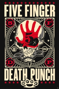 Five Finger Death Punch - Knucklehead Poster in the group MERCHANDISE / Merch / Hårdrock at Bengans Skivbutik AB (5566024)