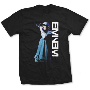 Eminem - Mic Pose Uni Bl T-Shirt in the group MERCHANDISE / T-shirt / Nyheter / Hip Hop-Rap at Bengans Skivbutik AB (5566069r)