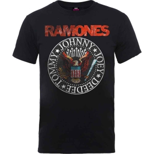 Ramones - Vtge Eagle Seal Uni Bl T-Shirt in the group MERCHANDISE / T-shirt / Nyheter / Punk at Bengans Skivbutik AB (5566074r)